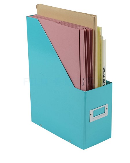 Turquoise File Holder Dressed